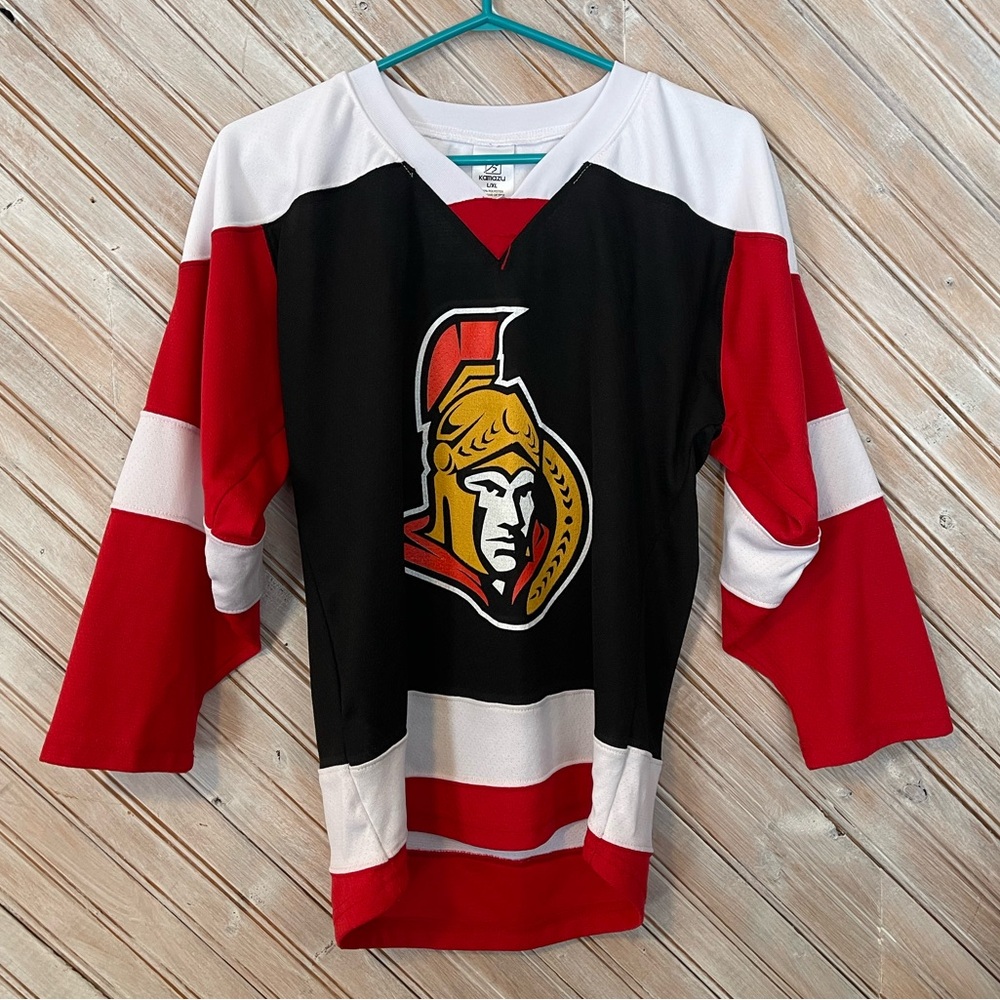 Ottawa Senators NHL hockey jersey Canadien Tire Kamazu sports winter skate youth